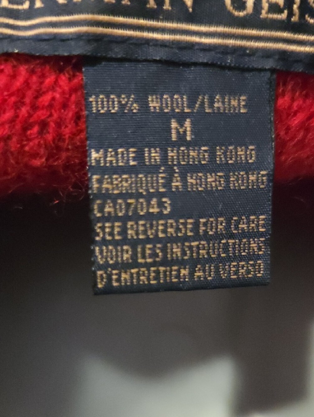 HERMAN GEIST Red Wool Zip-Front Jacket with Black Trim - Picture 10 of 10